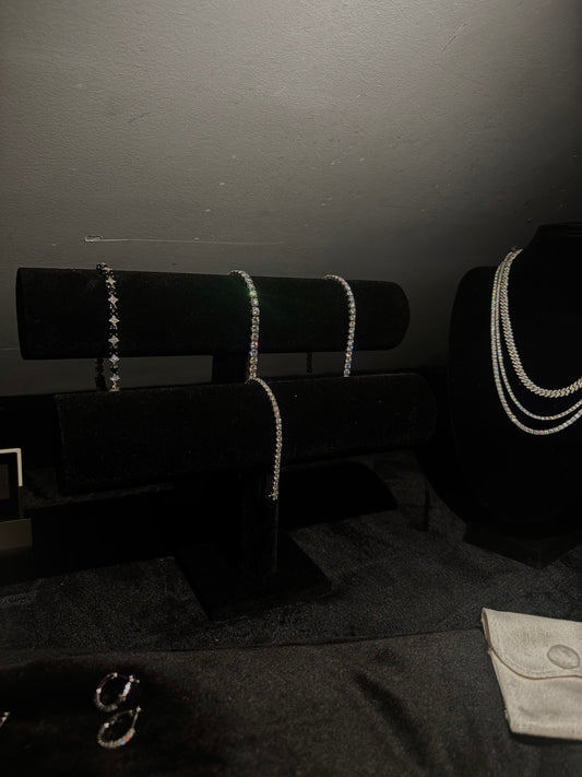 Bransoletka Tennisowa 3mm z Moissanitem - Srebro 925 | AuraJewellery