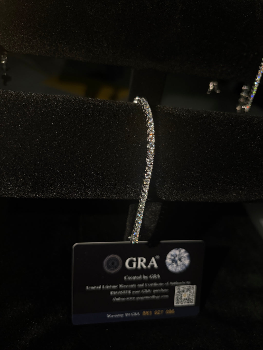 Bransoletka Tennisowa 3mm z Moissanitem - Srebro 925 | AuraJewellery