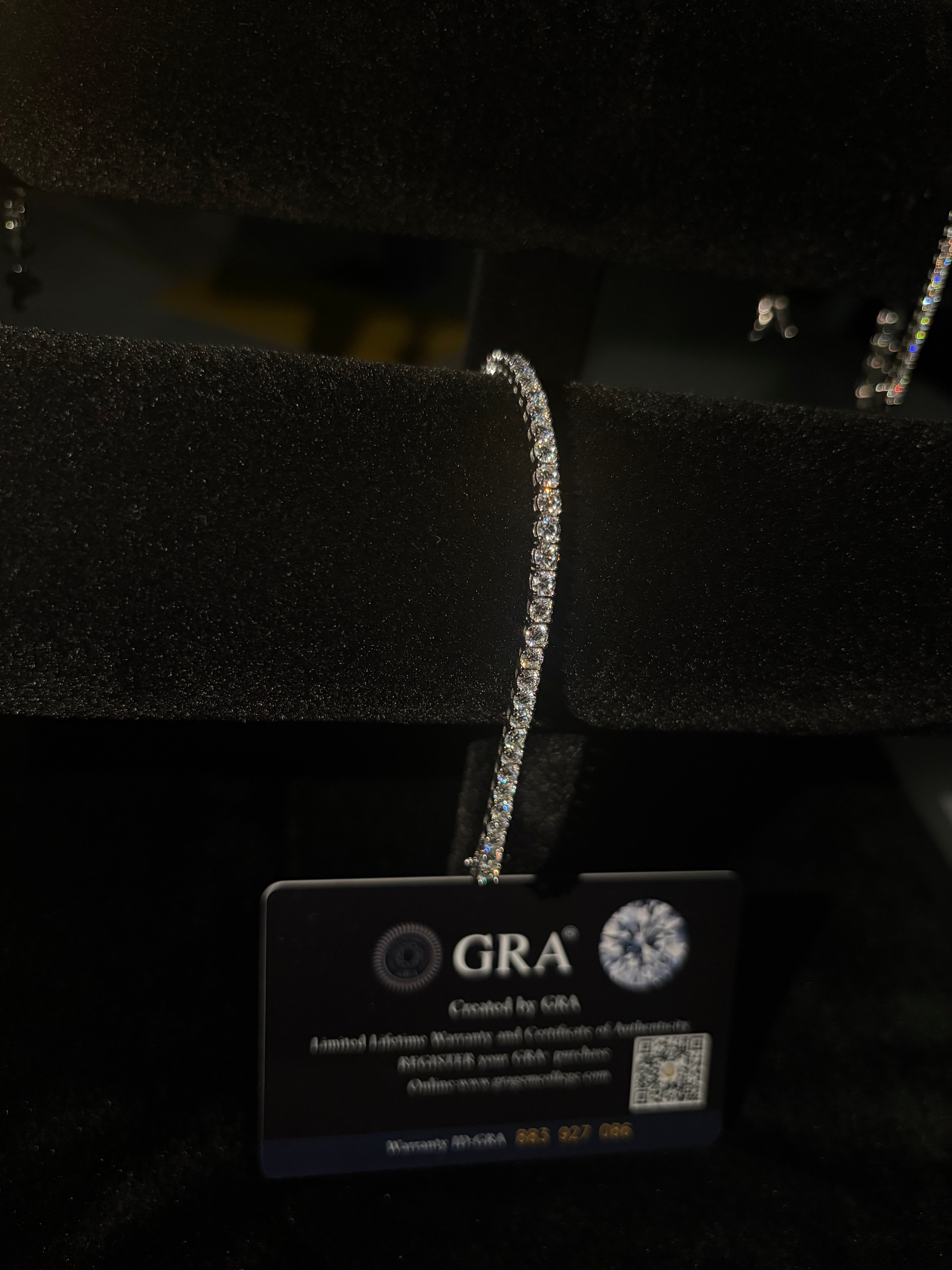 Bransoletka Tennisowa 3mm z Moissanitem - Srebro 925 | AuraJewellery