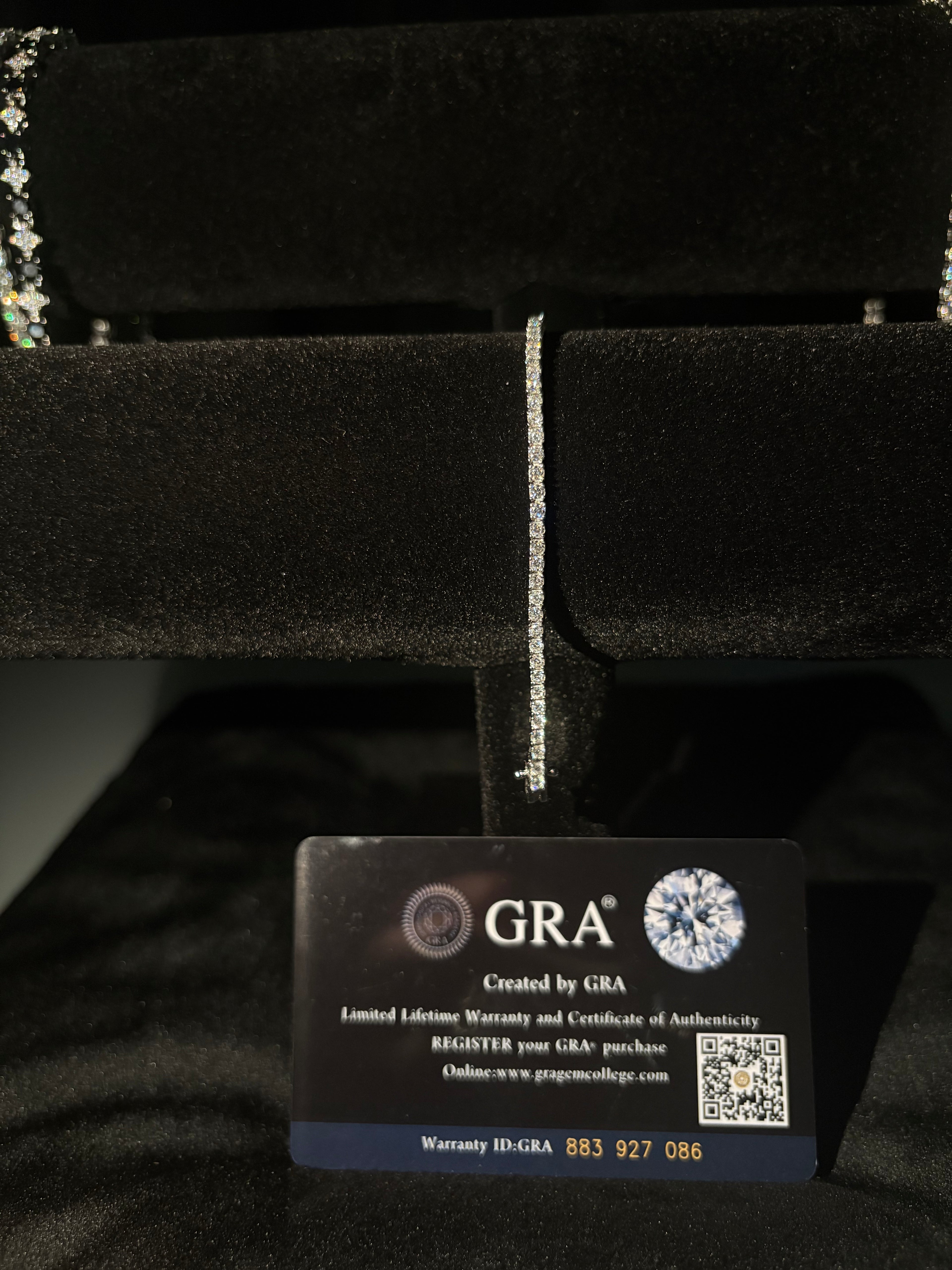 Bransoletka Tennisowa 2mm z Moissanitem - Srebro 925 | AuraJewellery