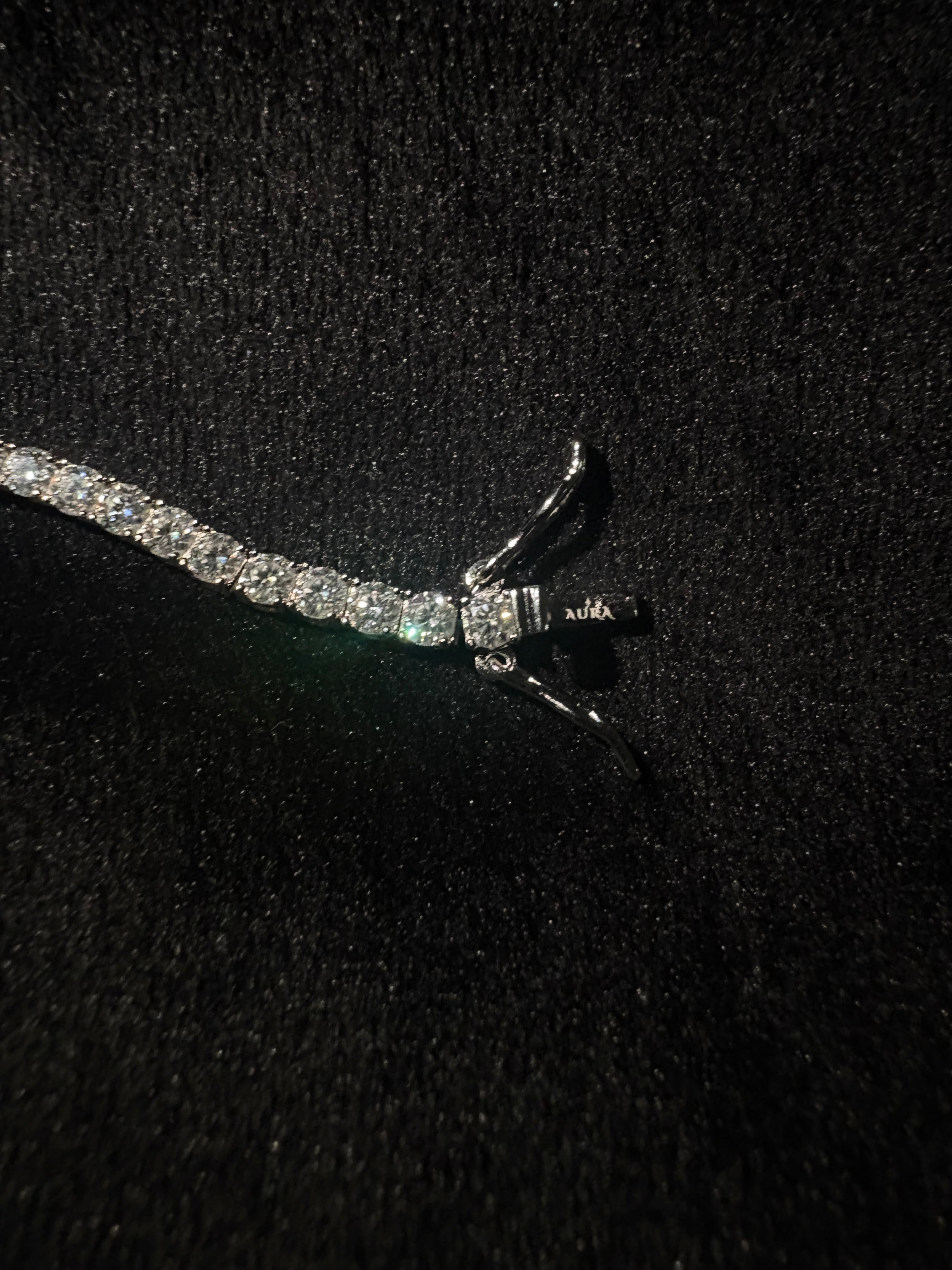 Naszyjnik Tennisowy 2mm z Moissanitem - Srebro 925 | AuraJewellery