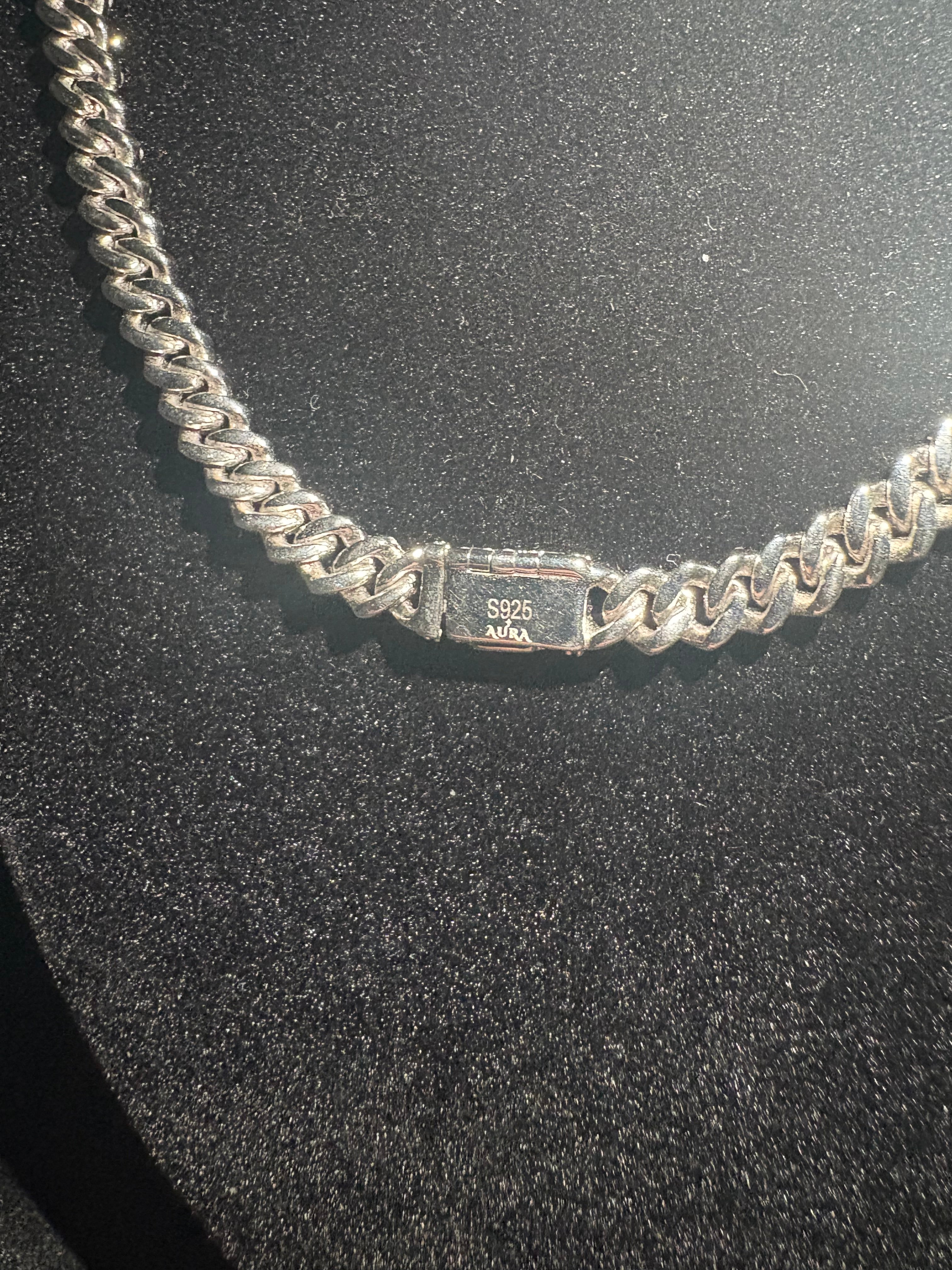 Łańcuszek Kubański 6mm z Moissanitem - Srebro 925 | AuraJewellery