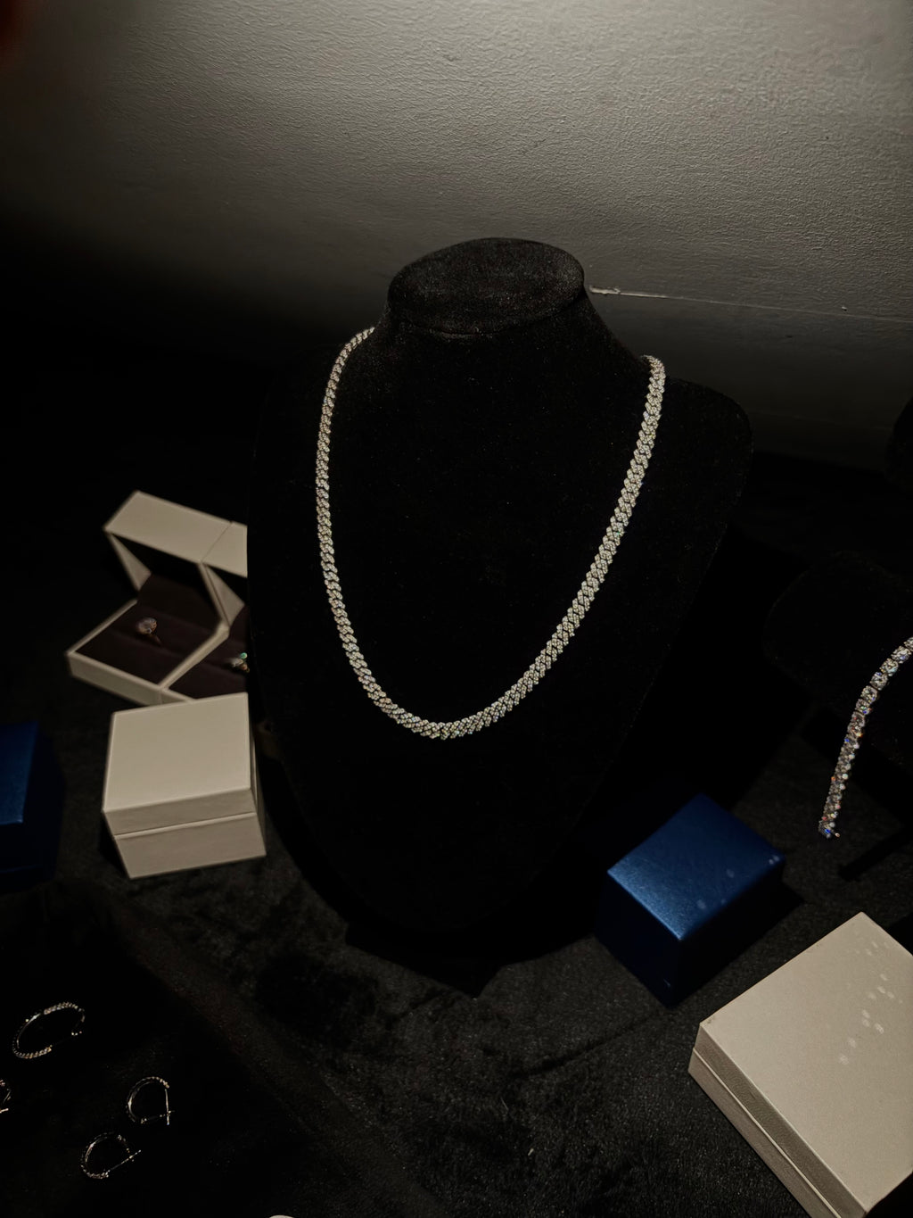 Łańcuszek Kubański 6mm z Moissanitem - Srebro 925 | AuraJewellery