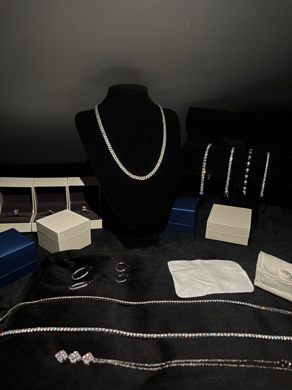 Łańcuszek Kubański 6mm z Moissanitem - Srebro 925 | AuraJewellery