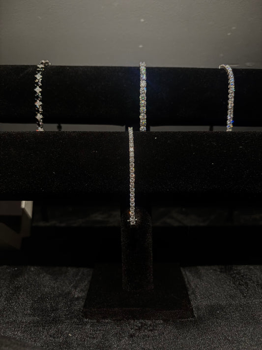 Bransoletka Tennisowa 3mm z Moissanitem - Srebro 925 | AuraJewellery