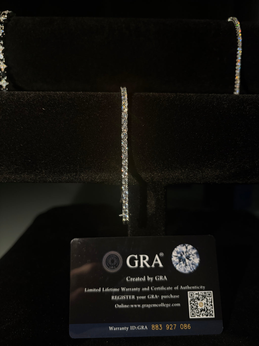 Bransoletka Tennisowa 3mm z Moissanitem - Srebro 925 | AuraJewellery