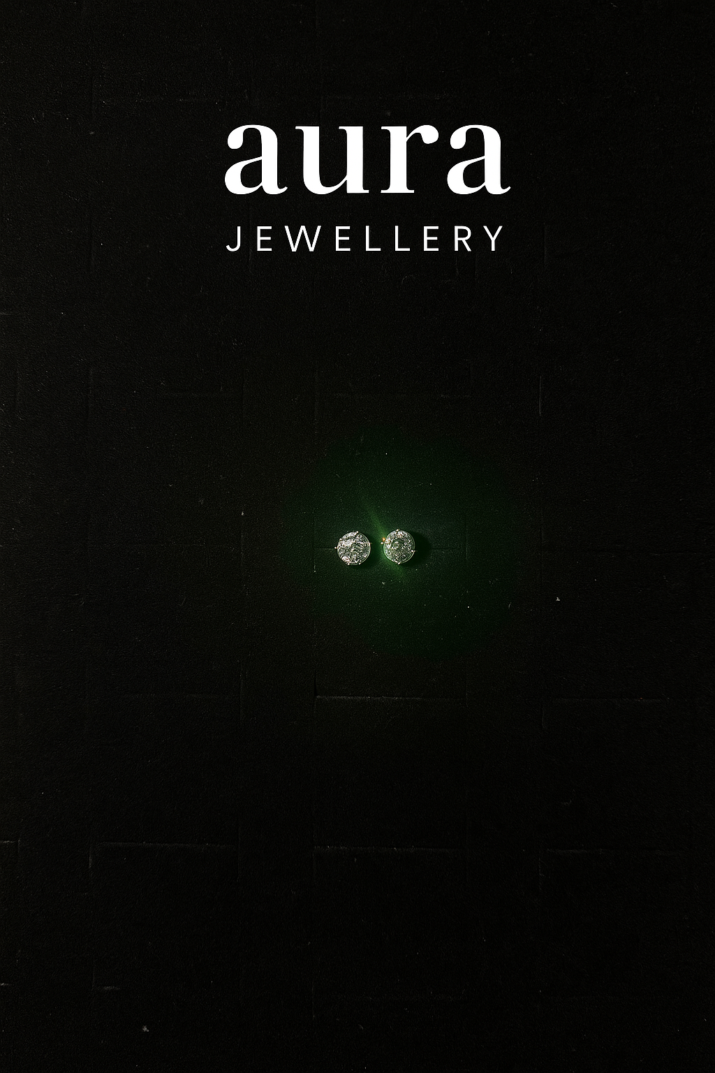 Kolczyki z Moissanitem 6,5 mm - Srebrne Sztyfty 925 | AuraJewellery