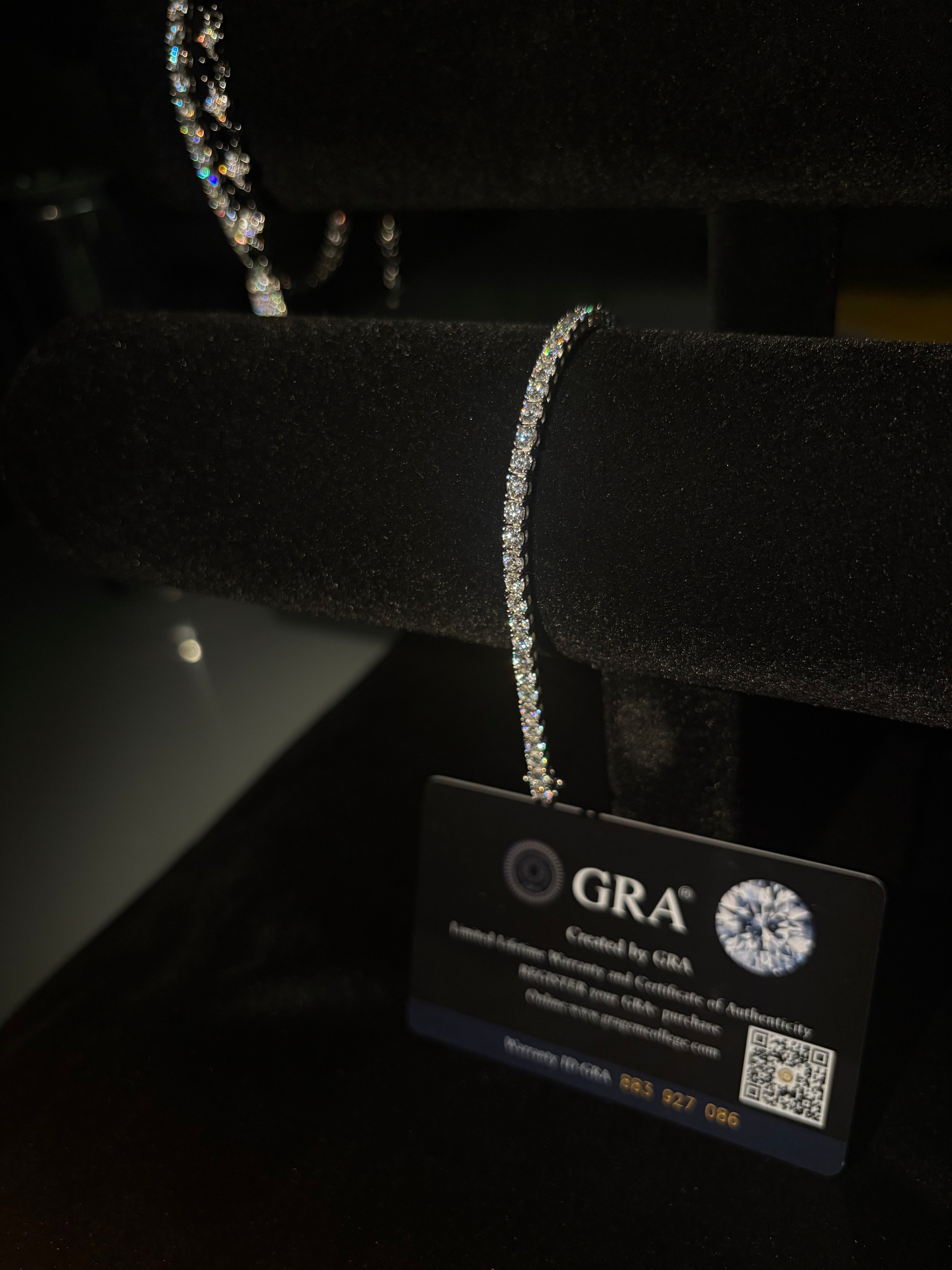 Bransoletka Tennisowa 3mm z Moissanitem - Srebro 925 | AuraJewellery