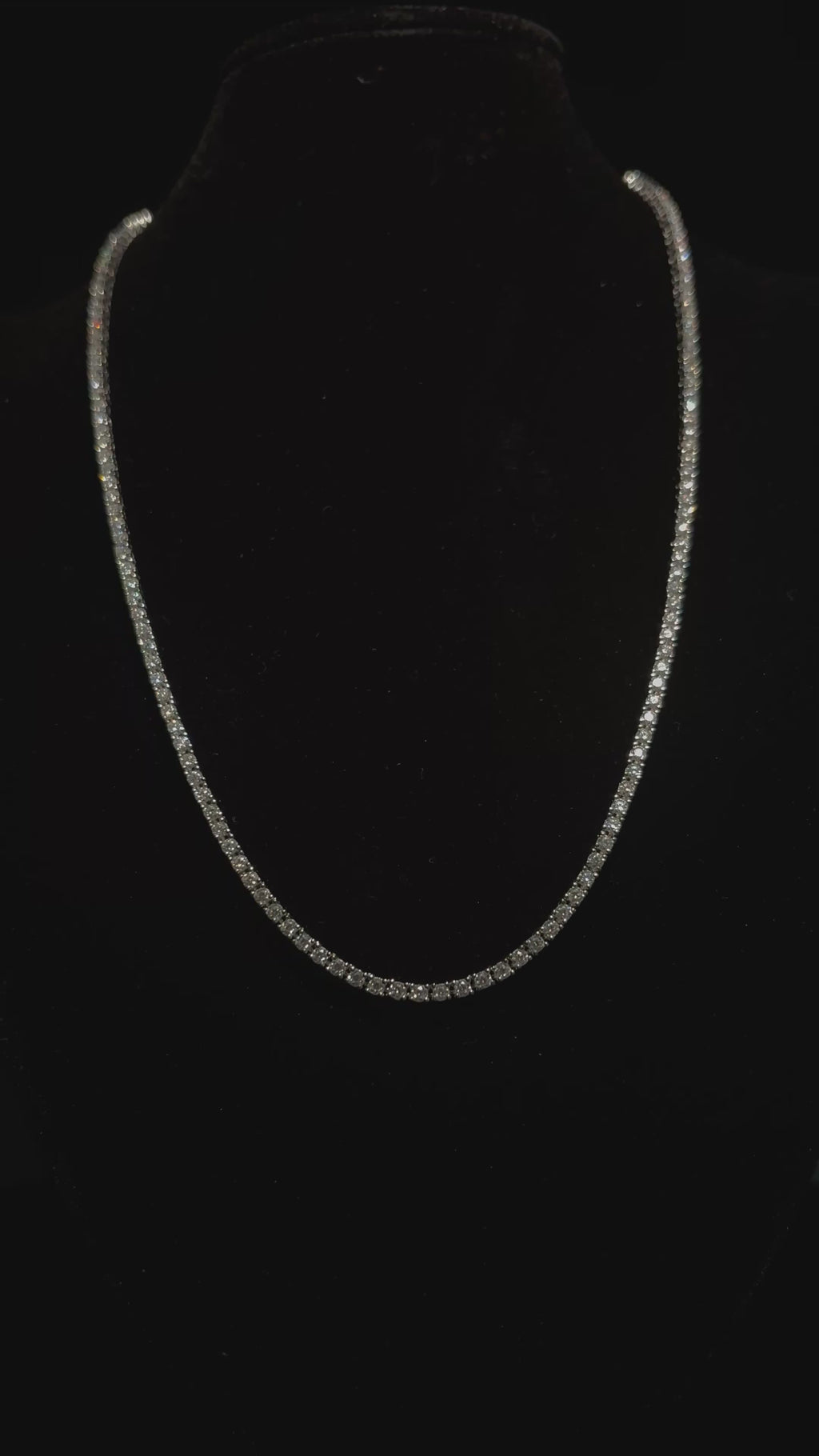 Naszyjnik Tennisowy 2mm z Moissanitem - Srebro 925 | AuraJewellery