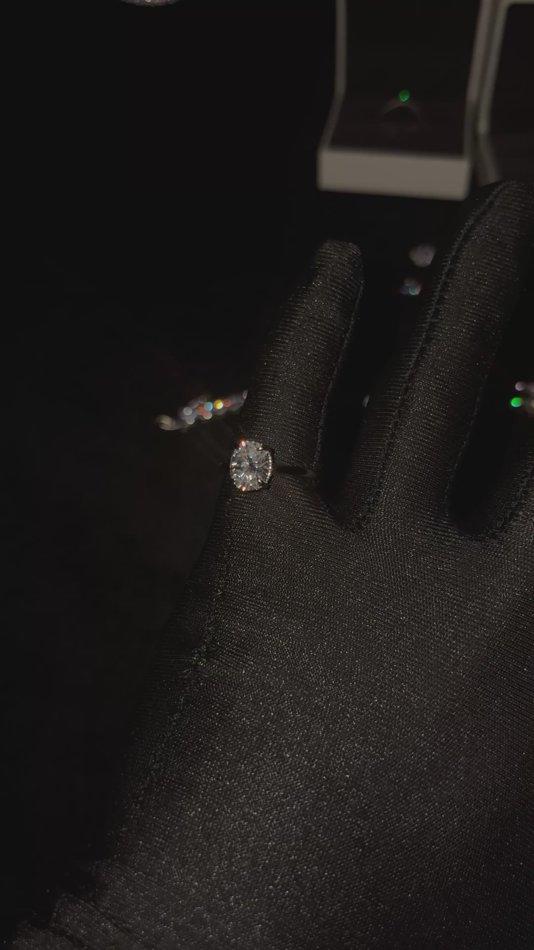Pierścionek Moissanite Solitaire Srebro 925 | Aura Jewellery