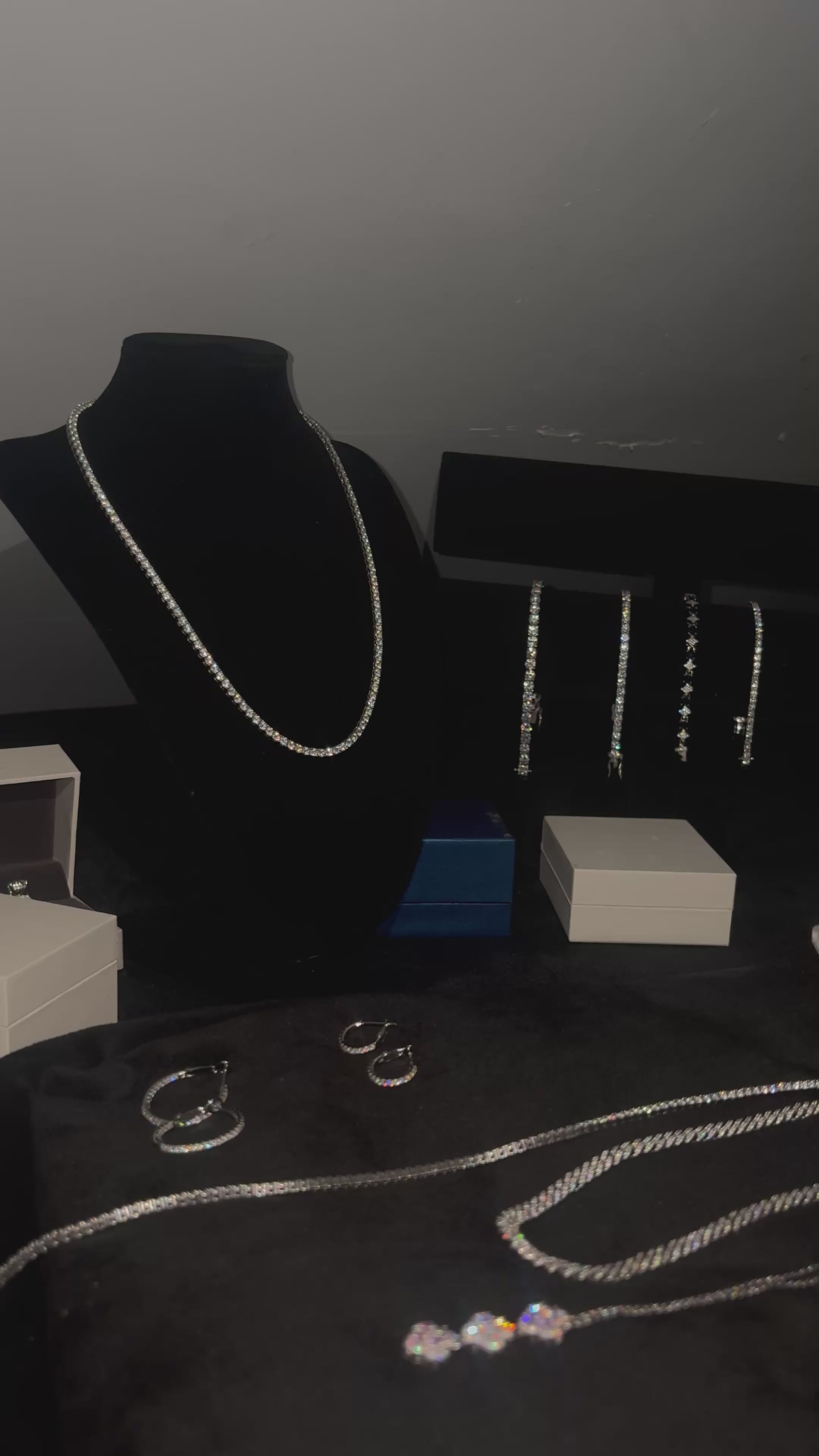 Naszyjnik Tennisowy 3mm z Moissanitem - Srebro 925 | AuraJewellery