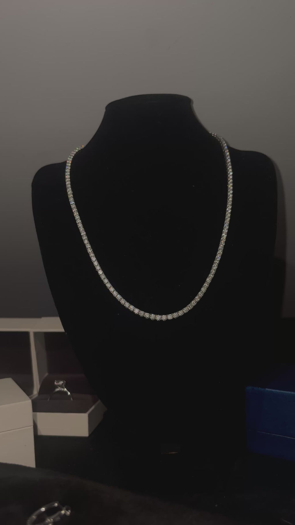 Naszyjnik Tennisowy 3mm z Moissanitem - Srebro 925 | AuraJewellery