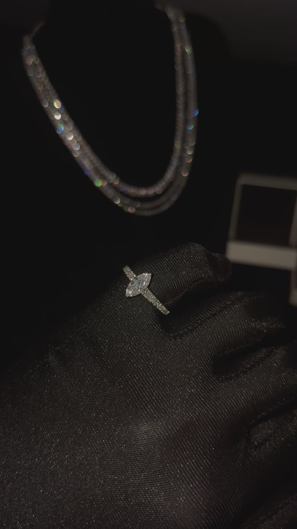 Pierścionek Moissanite Brilliance Srebro 925 | Aura Jewellery