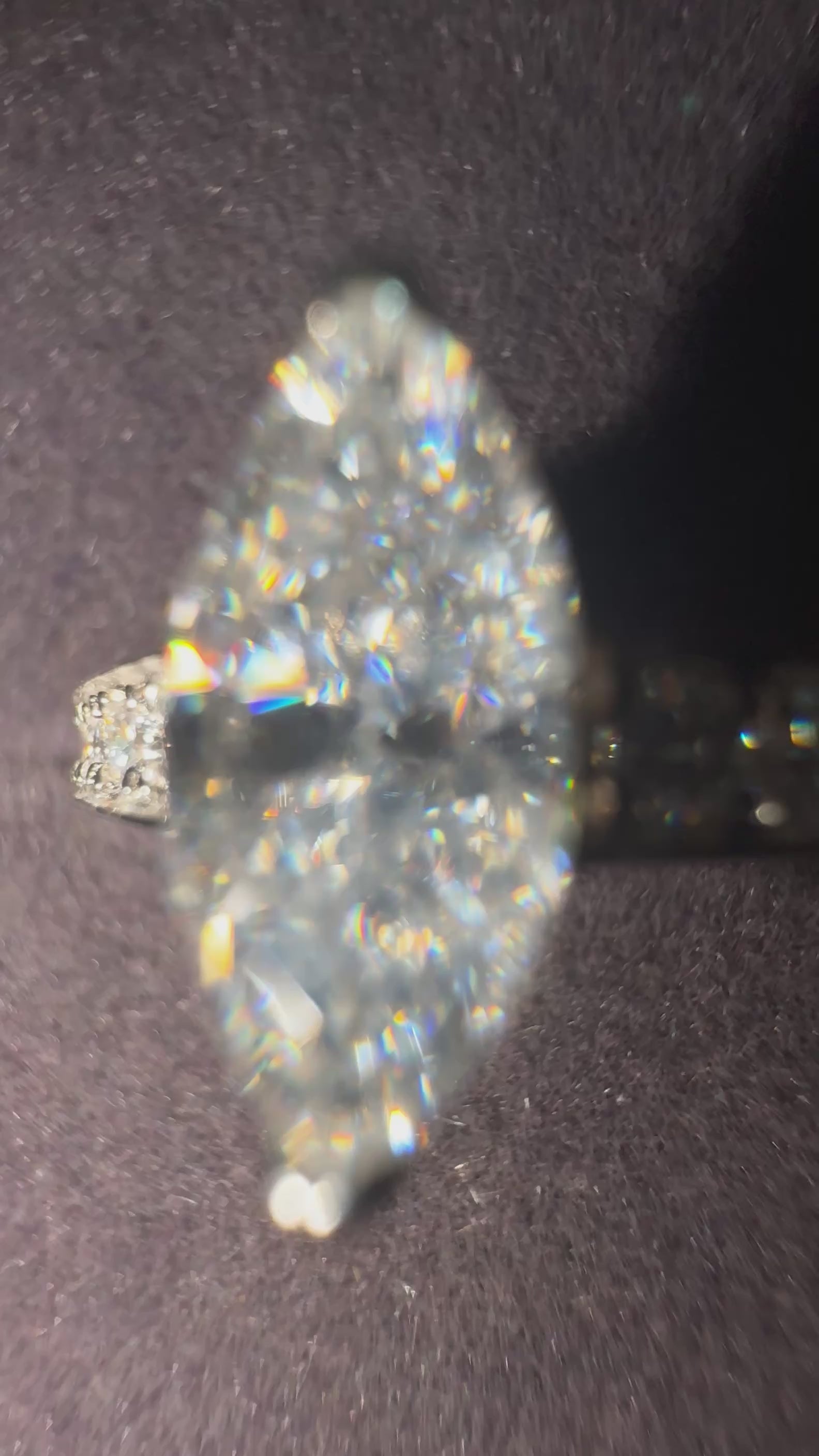 Pierścionek Moissanite Brilliance Srebro 925 | Aura Jewellery