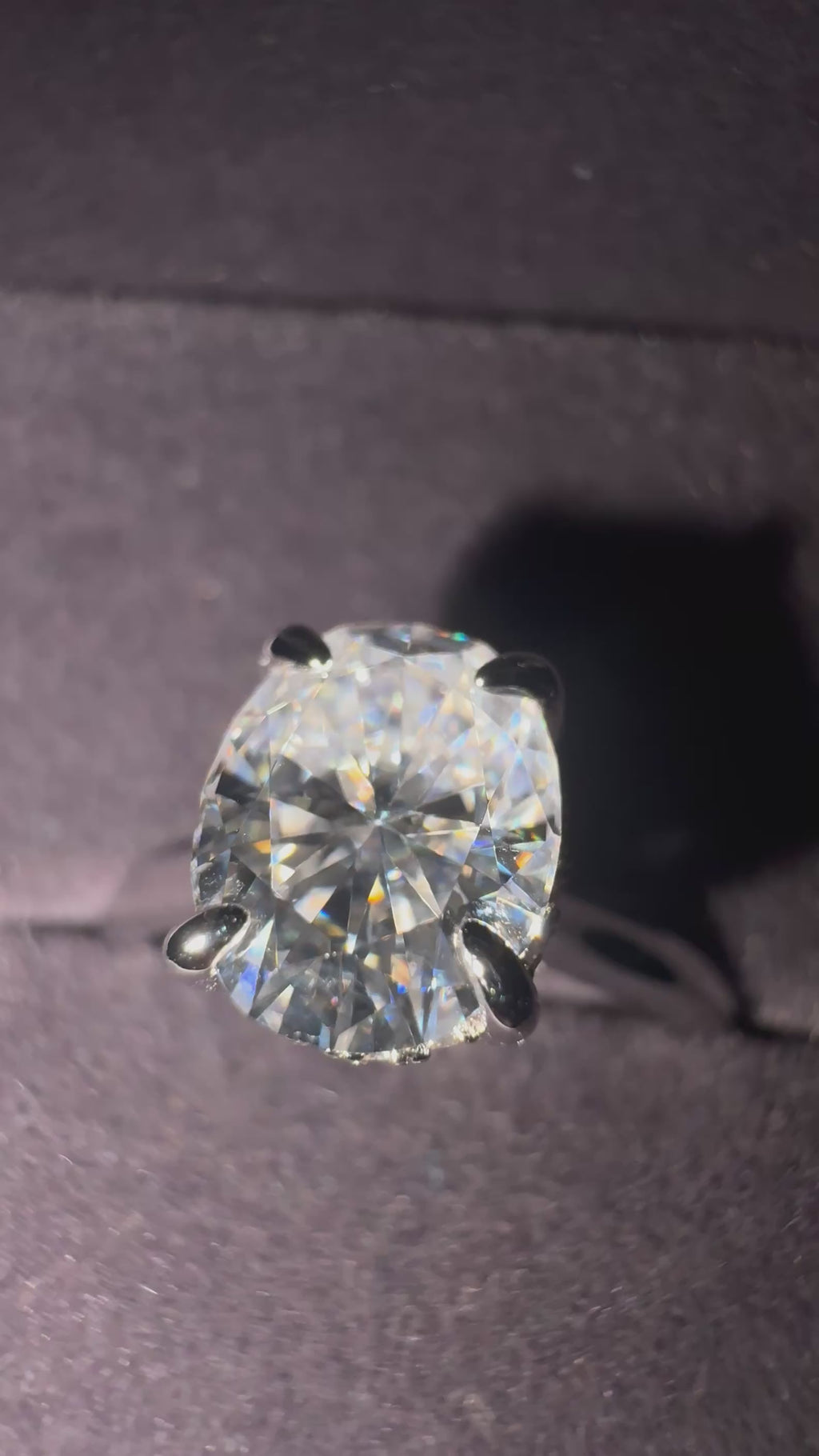 Pierścionek Moissanite Solitaire Srebro 925 | Aura Jewellery